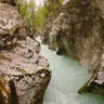 Flowing river stream